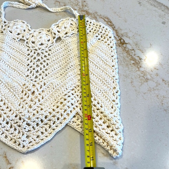 Hand crocheted tank and sweater !🤩🤩🤩 One of a kind from Newport Beach, Ca 💖 - Picture 4 of 8